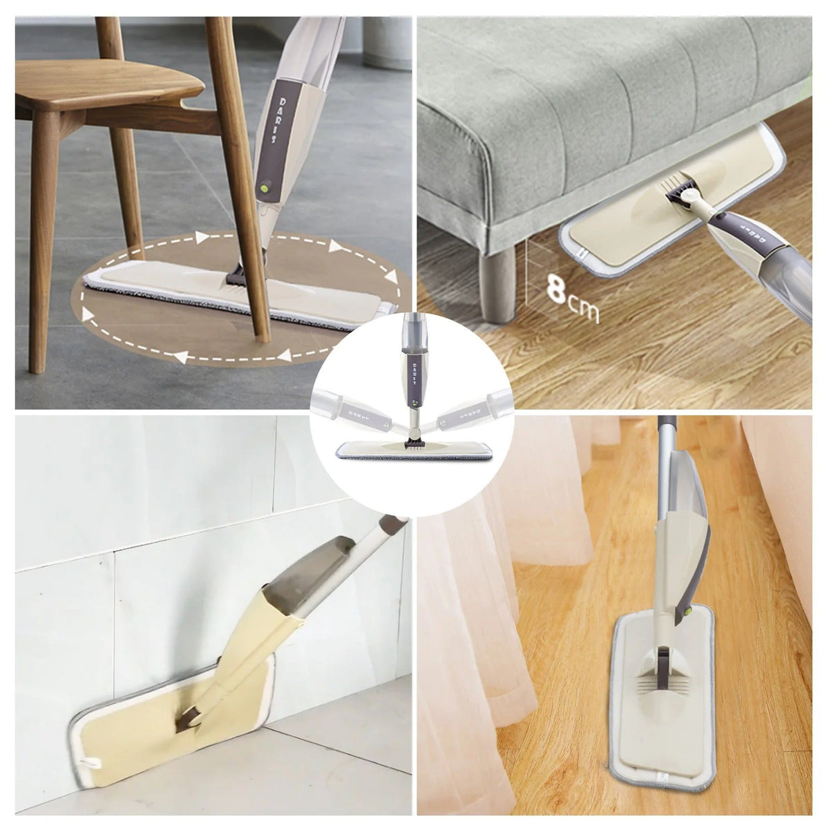 Spray Flat Mop for Quick Floor Cleaning